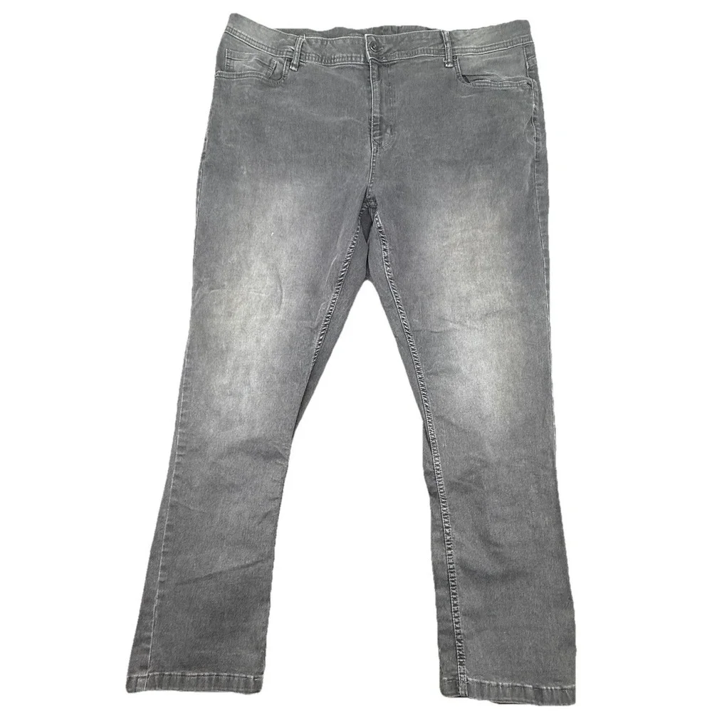 The Perfect Jean NYC Denim Jeans Mens 44x32 Athletic Fit‎ Stretch Dark Gray
